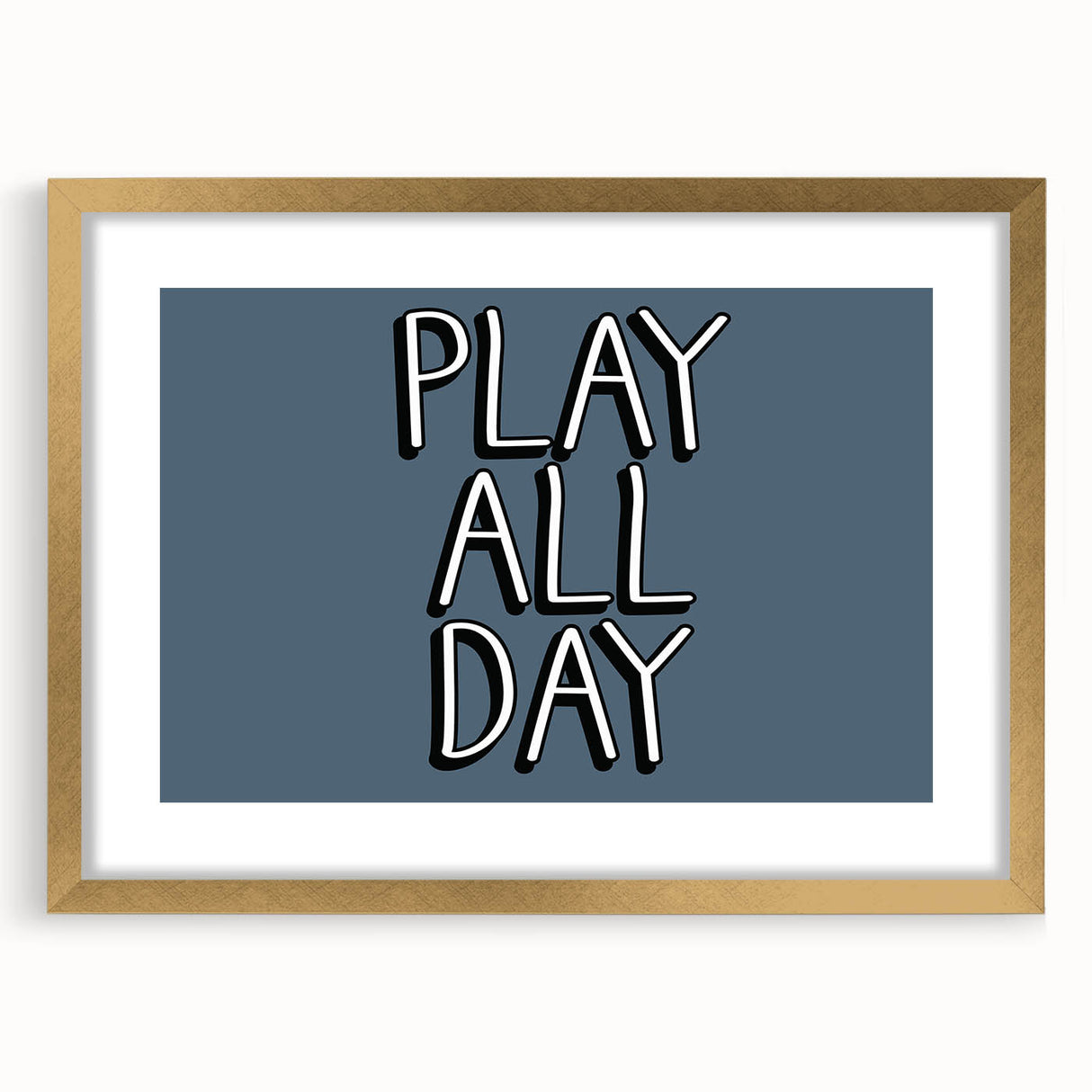 Play All Day Boys Room Wall Art – Kids Wall Art Prints for Playroom