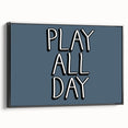 Play All Day Boys Room Wall Art – Kids Wall Art Prints for Playroom