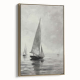 Framed canvas artwork showcasing a vibrant landscape design with a gold frame, displayed from a side view, emphasizing its elegant finish and artistic detail.