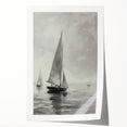 Vibrant landscape rolled print showcasing a serene mountain scene with lush greenery and a clear blue sky, packaged securely in a protective cardboard tube. Ideal for home decor.