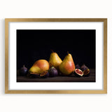 Elegant Pear & Fig Still Life – Fine Art Kitchen Wall Print