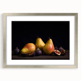 Elegant Pear & Fig Still Life – Fine Art Kitchen Wall Print