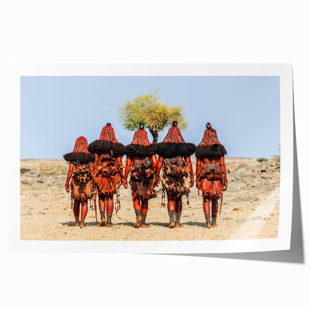 Extra large rolled print of a serene Namibian landscape, featuring muted earth tones, ideal for art wall dining room.
