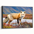 Black and white wall art featuring a vintage Yukon landscape on framed canvas, ideal for bedroom decor.