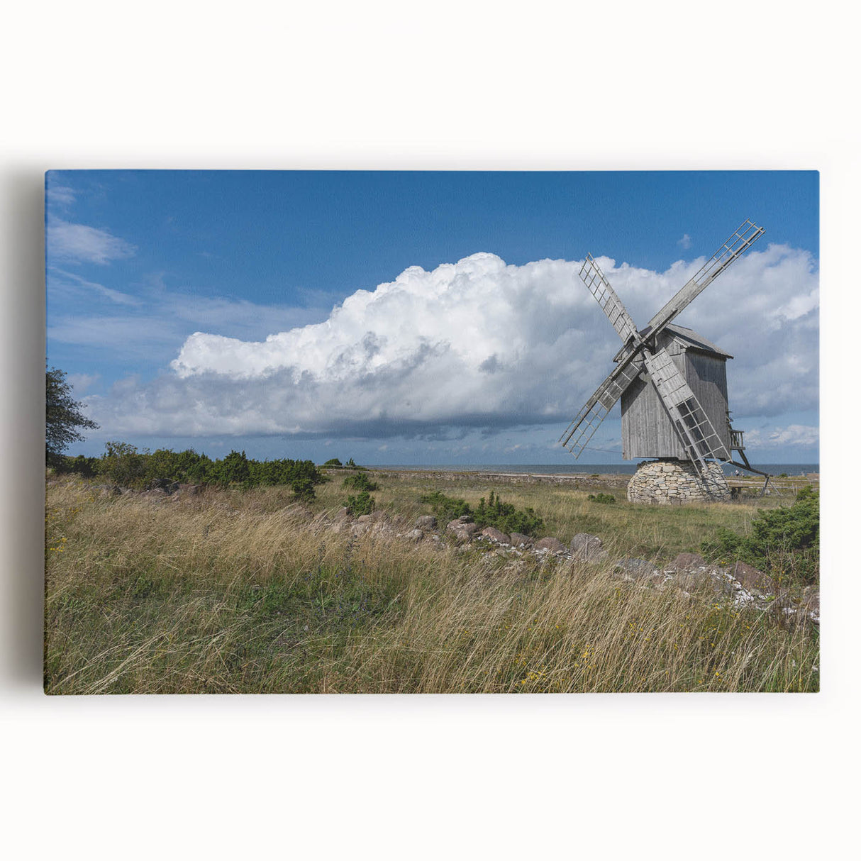 Black and white photograph of a European cityscape on stretched canvas, ideal for kitchen wall art or bedroom ambiance.