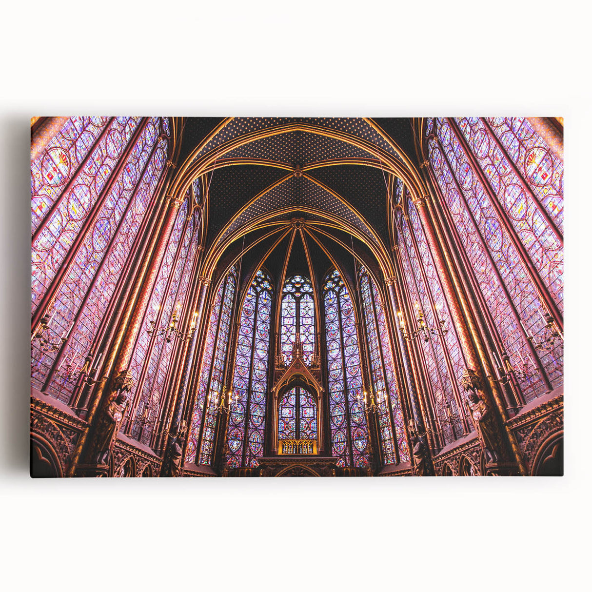Black and white stretched canvas of Paris scenery, ideal for kitchen wall art or bedroom ambiance.