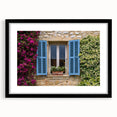 Colorful abstract art print of a Southern France scenery in vibrant hues on a textured, extra large canvas.