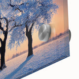 Large abstract wall art depicting a European cityscape in muted earth tones on acrylic glass, suitable for dining room decor.
