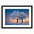 Extra large abstract print of a colorful European landscape, framed in black, ideal for living room decor.