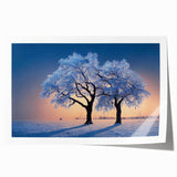 Extra large rolled print of a floral Latvian landscape, ideal for art wall dining room decor.
