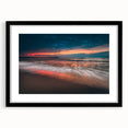 Colorful abstract art print of a European scenery in Lithuania, with vibrant hues on a textured, extra large canvas.
