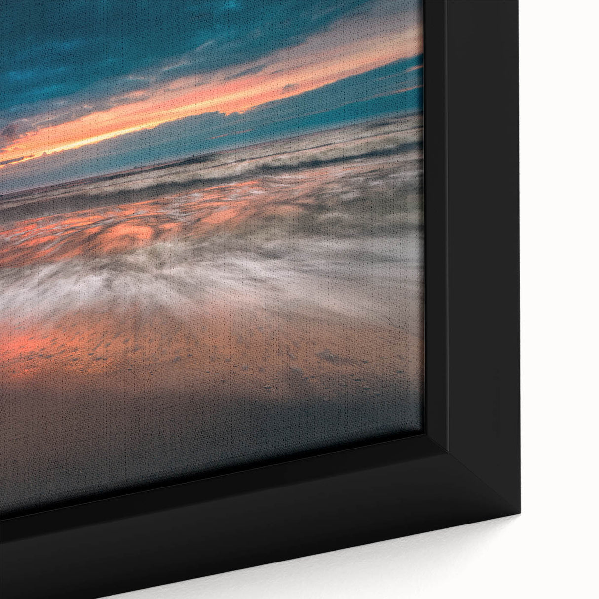 Extra large framed canvas featuring a textured, colorful European scenery in muted earth tones, ideal for living room decor.