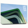 Large abstract wall art of a European scenery in Poland, depicted in vibrant colors on acrylic glass.