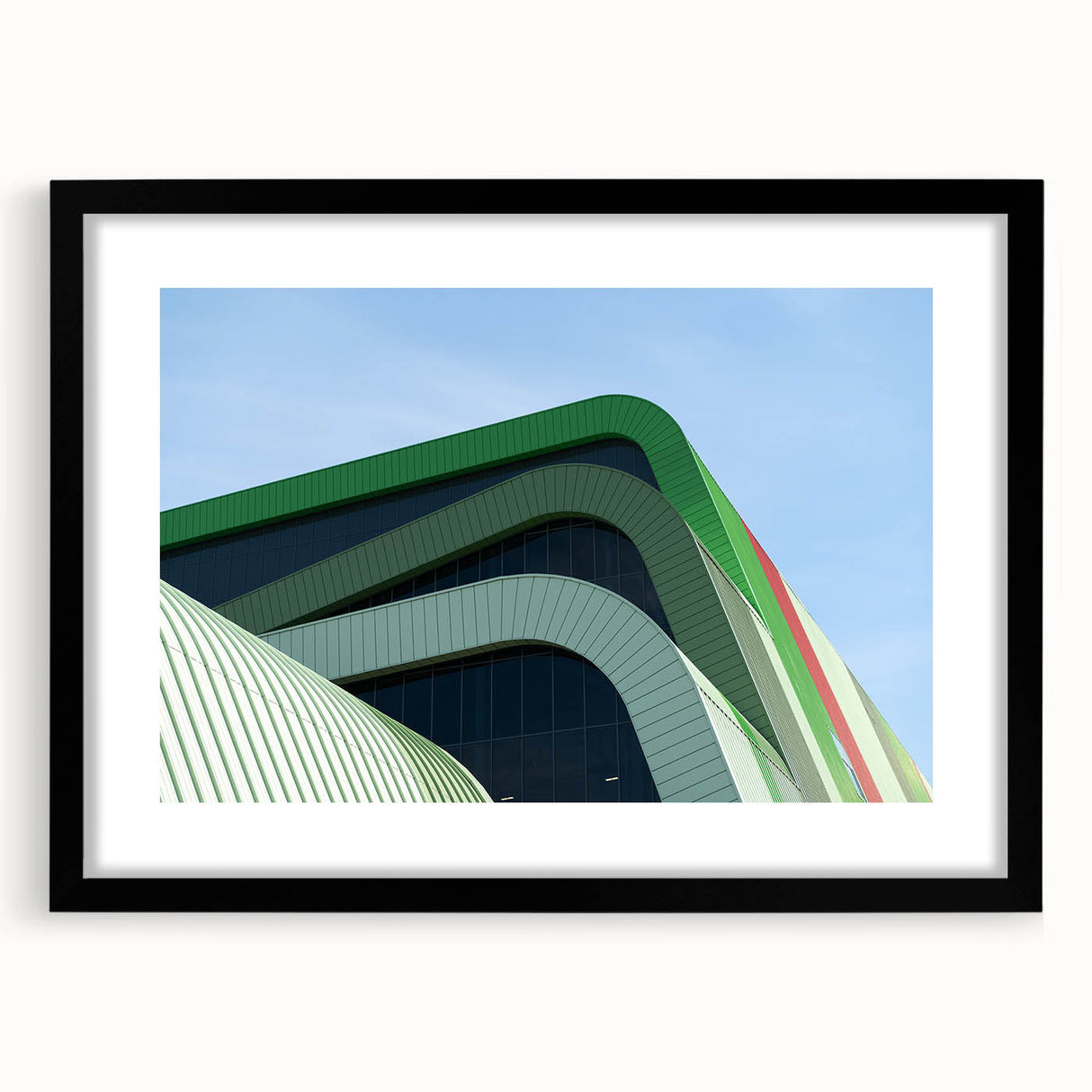 Abstract art print of a vibrant, colorful European scenery on a textured, extra large canvas, ideal for living room decor.