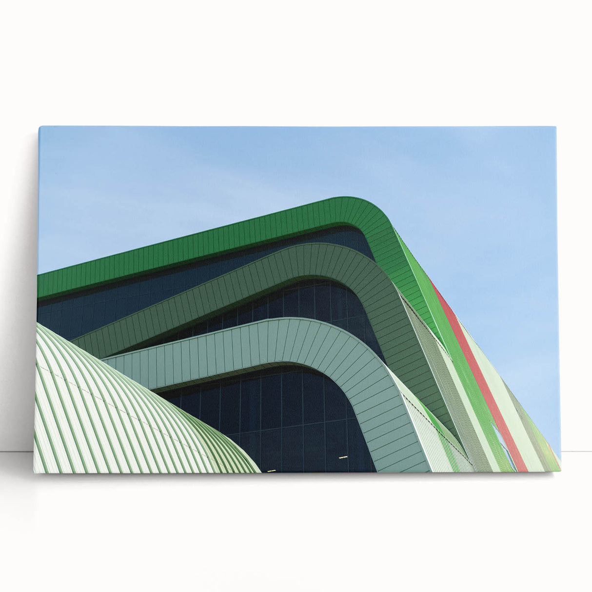 Black and white stretched canvas of a European street scene, ideal for kitchen wall art.