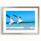 Abstract textured art print of Yucatan scenery in muted earth tones on a framed silver mat, suitable for bedroom wall decor.