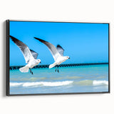 Black and white landscape art painting of Yucatan on a framed canvas, ideal for bedroom wall art.