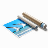 Extra large rolled print of Yucatan scenery with vibrant floral elements.