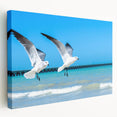 Scenic Yucatan landscape on large stretched canvas, featuring vivid green and blue tones, ideal for kitchen wall art.