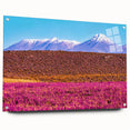 Acrylic print of a Bolivian landscape in muted earth tones, ideal for bedroom or dining room art.
