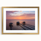 Extra large abstract art print of a textured Alabama landscape in muted earth tones, framed in gold.