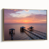 Framed canvas featuring a vintage-style landscape painting of Alabama scenery in muted gold and black tones.
