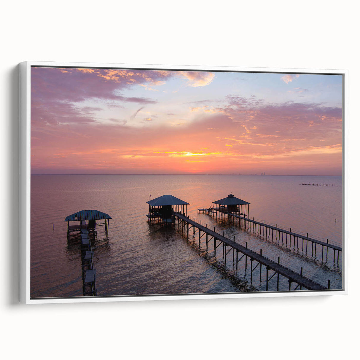 Vintage poster art of Alabama scenery on framed canvas, featuring colorful art in extra large size.