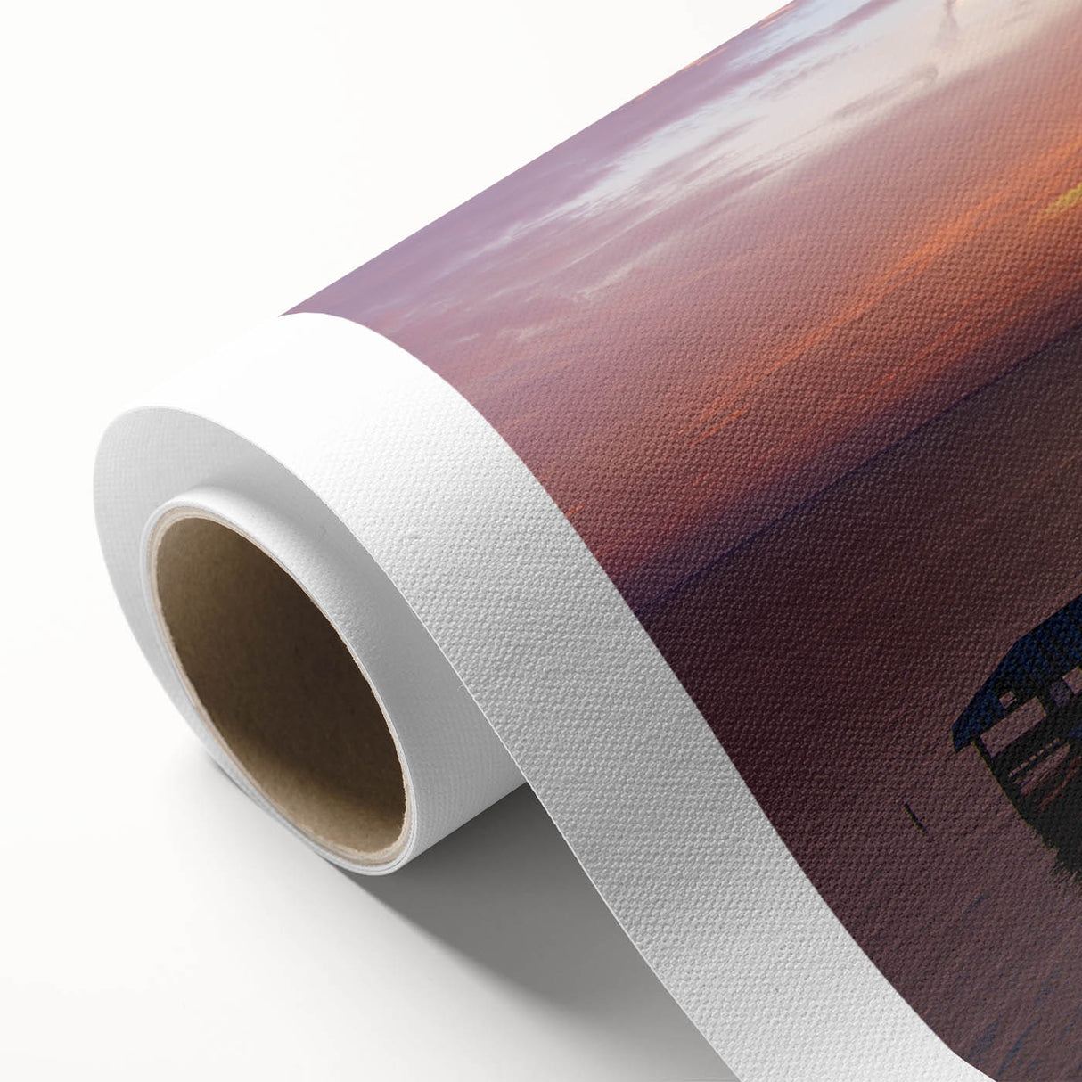Art deco poster of Alabama scenery in soft pastel shades on rolled canvas, ideal for nursery wall art.