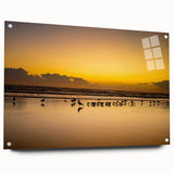 Acrylic print of a Daytona beach scene in soft pastel shades, ideal for bedroom or dining room decor.