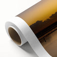 Art Deco style poster of Daytona scenery on rolled canvas, featuring muted pastel shades, ideal for nursery wall art.