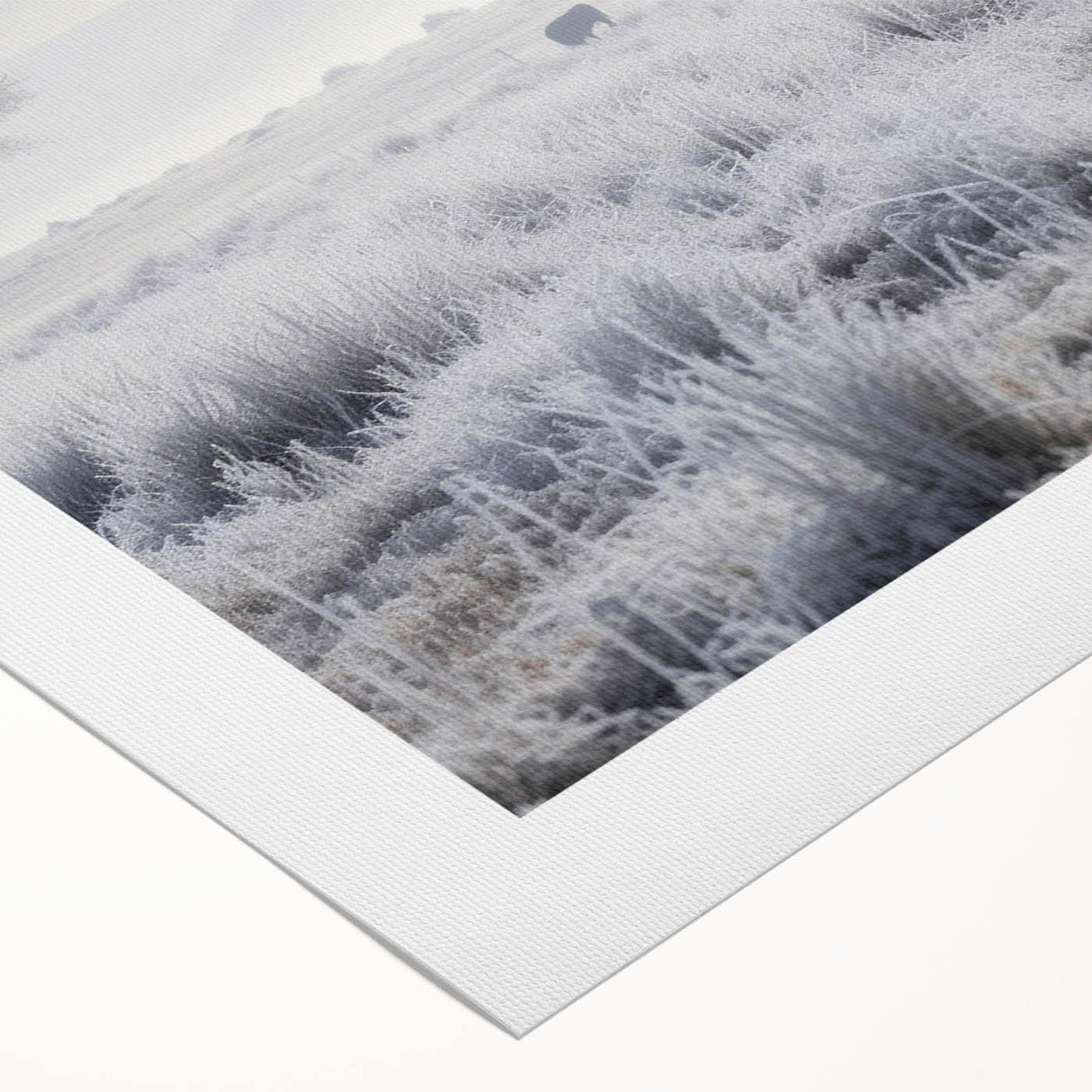 Art deco poster of Idaho scenery in muted earth tones on rolled canvas, suitable for dining room wall art.