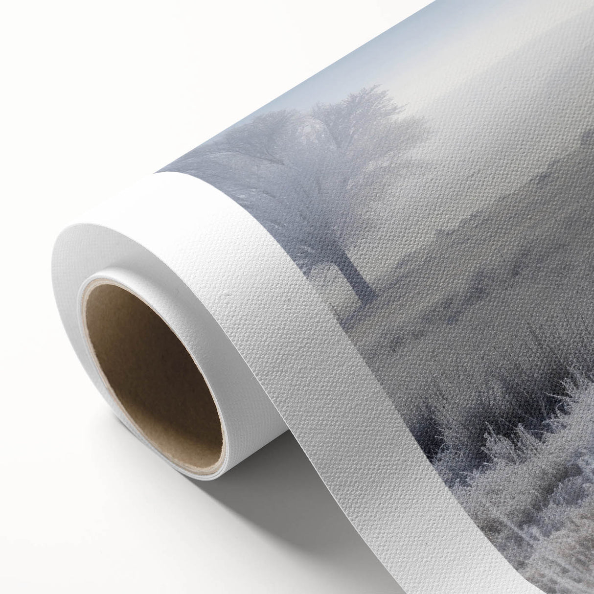 Art Deco poster of Idaho scenery on rolled canvas, featuring soft pastel colors, ideal for nursery wall art.