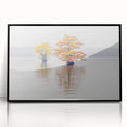 Large abstract wall art depicting a Louisiana landscape in muted greens and blues on a framed acrylic panel.