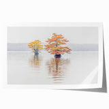 Extra large rolled print of Louisiana scenery with vibrant floral elements, ideal for art wall dining room.