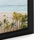 Extra large black wall art featuring a textured, colorful abstract design on a framed canvas, ideal for living room decor.