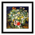 Extra large, textured abstract art print on canvas, featuring vibrant, colorful swirls, ideal for living room decor.