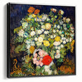 Black and white vintage poster art of a landscape on framed canvas, ideal for bedroom wall decor.