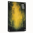 Abstract floral acrylic art piece displayed from a side view, showcasing intricate designs in vibrant colors, mounted with pins for a modern aesthetic.