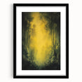 Abstract floral art print framed in black, showcasing vibrant colors and intricate designs, perfect for contemporary home decor. The image emphasizes elegance and style, enhancing any interior space.