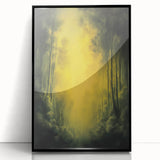 Framed acrylic artwork showcasing a vibrant abstract floral design with a sleek black frame, ideal for modern home decor and art enthusiasts. This piece adds a touch of elegance and color to any living space or office setting.