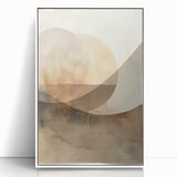 Framed abstract minimalist wall art featuring a sleek white design with clean lines, perfect for modern home decor. Ideal for enhancing contemporary interiors.