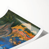 Expressionist Art: Swimmers on Fehmarn Beach | Vibrant Modern Expressionism