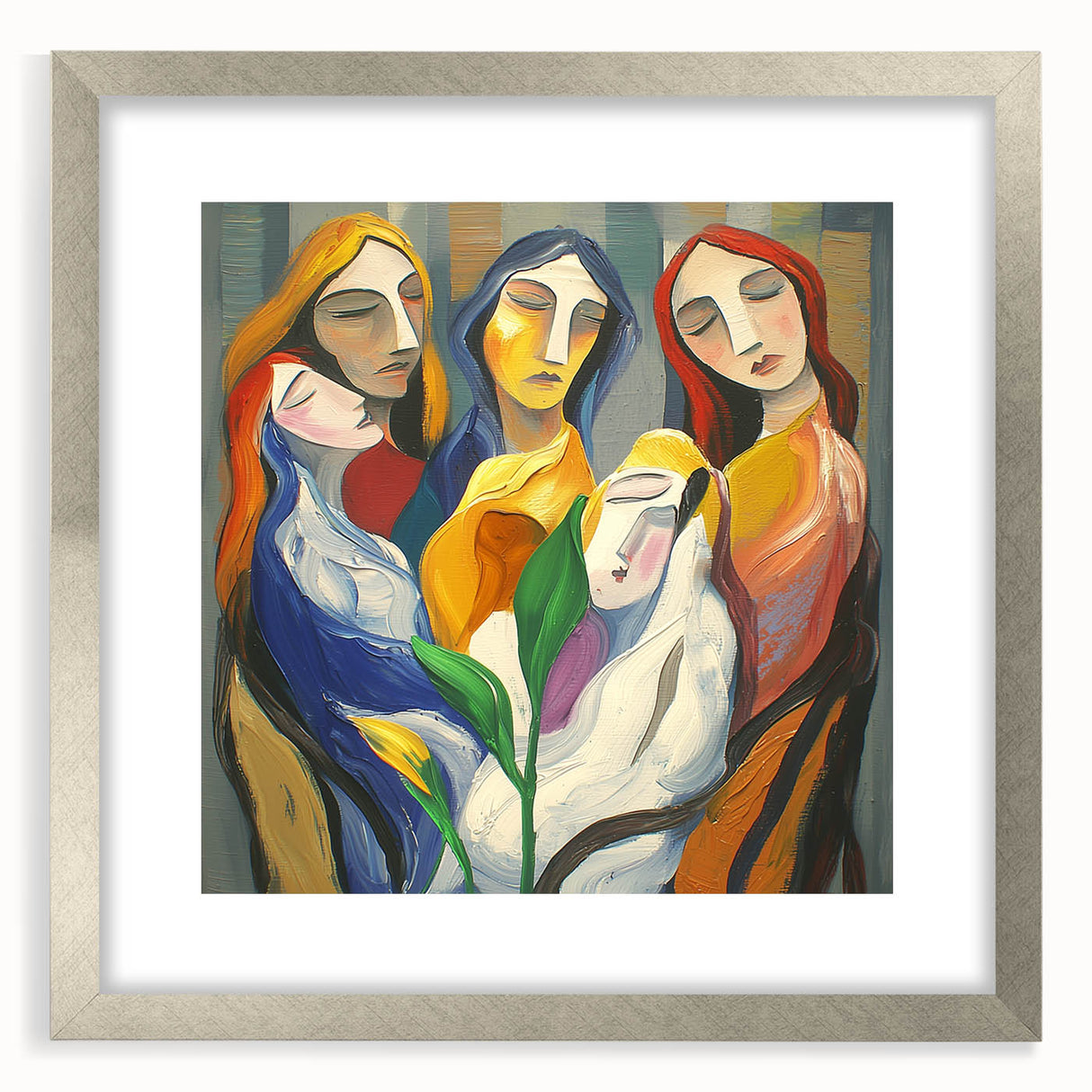 Modern Abstract Living Room Wall Art – Large Canvas & Framed Art