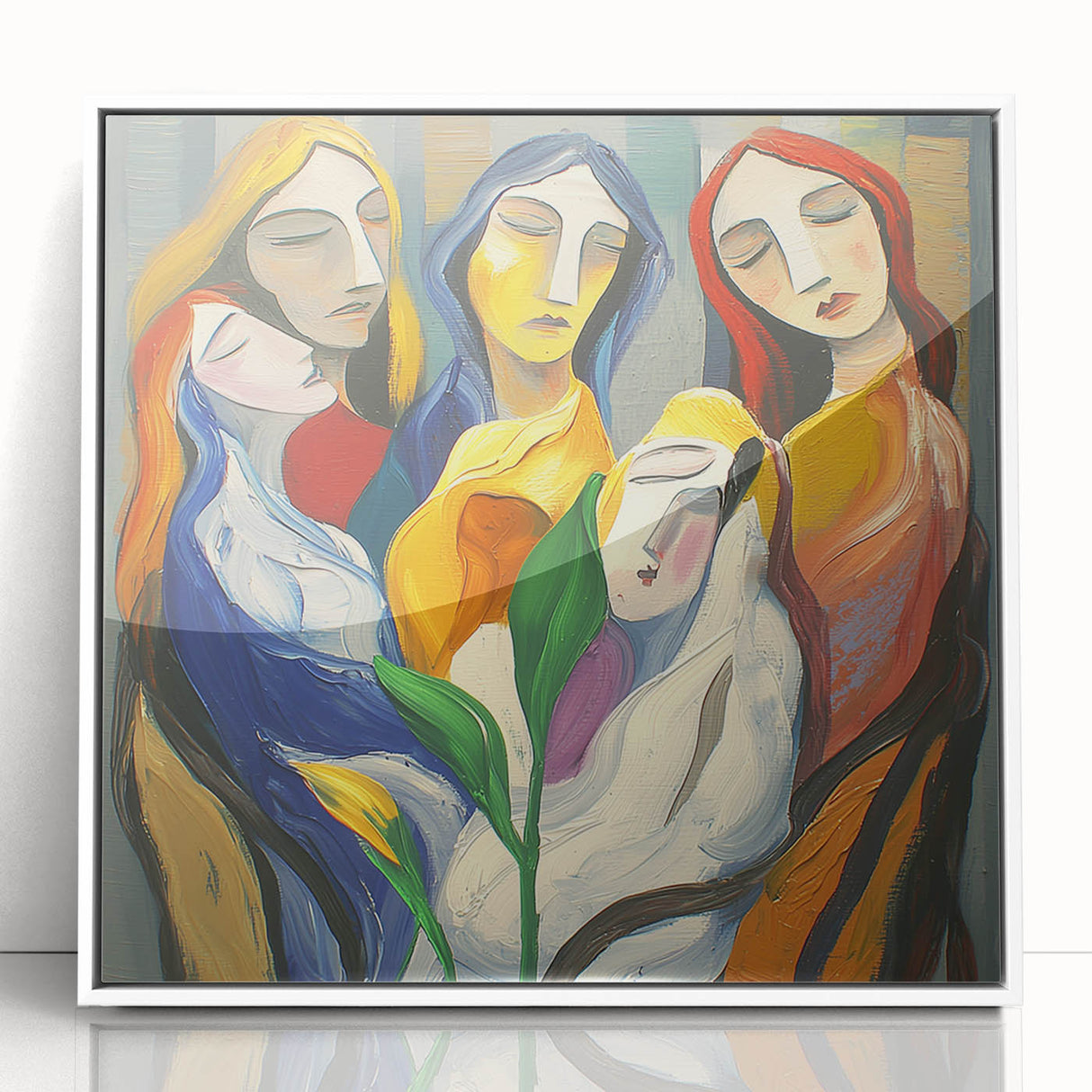 Modern Abstract Living Room Wall Art – Large Canvas & Framed Art