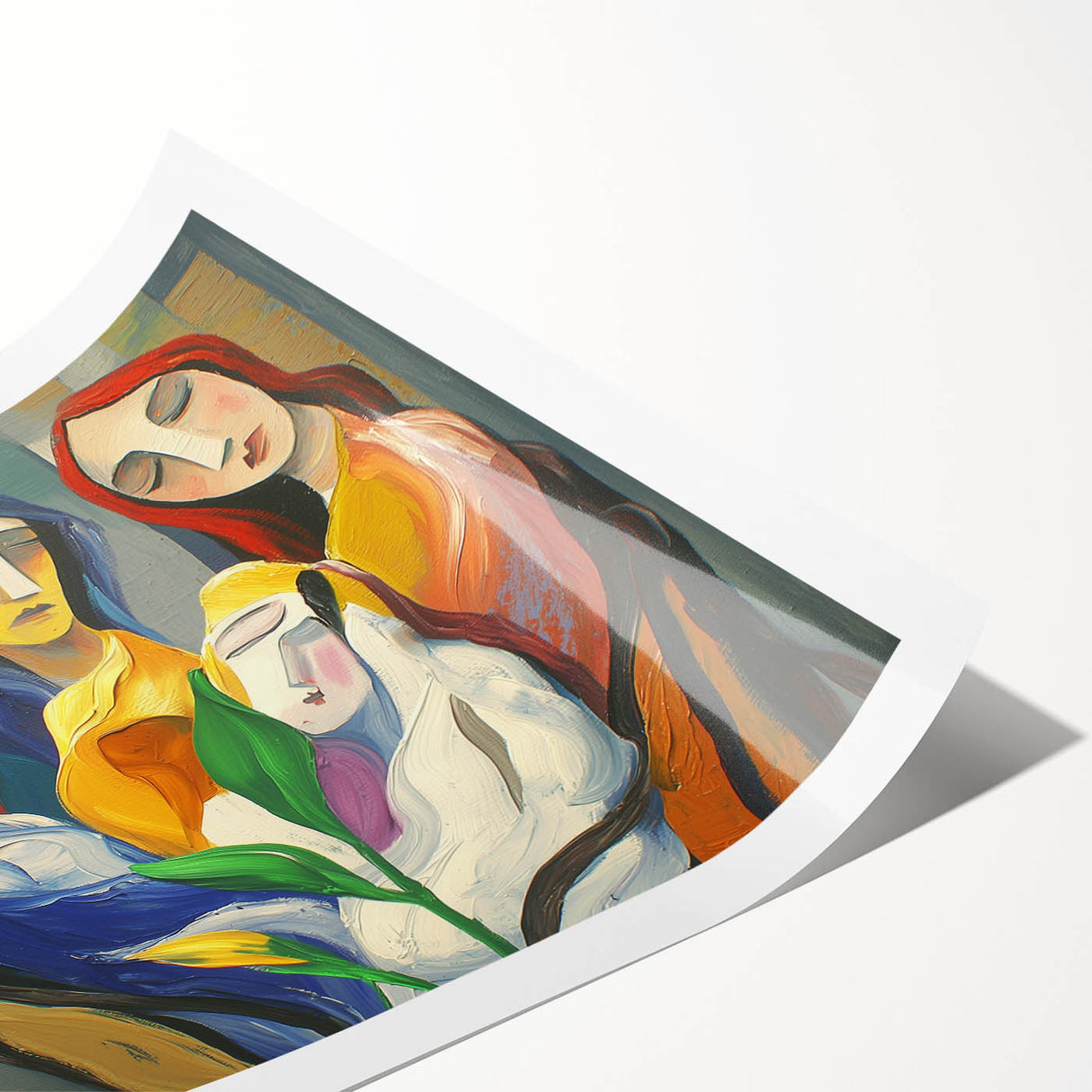 Modern Abstract Living Room Wall Art – Large Canvas & Framed Art