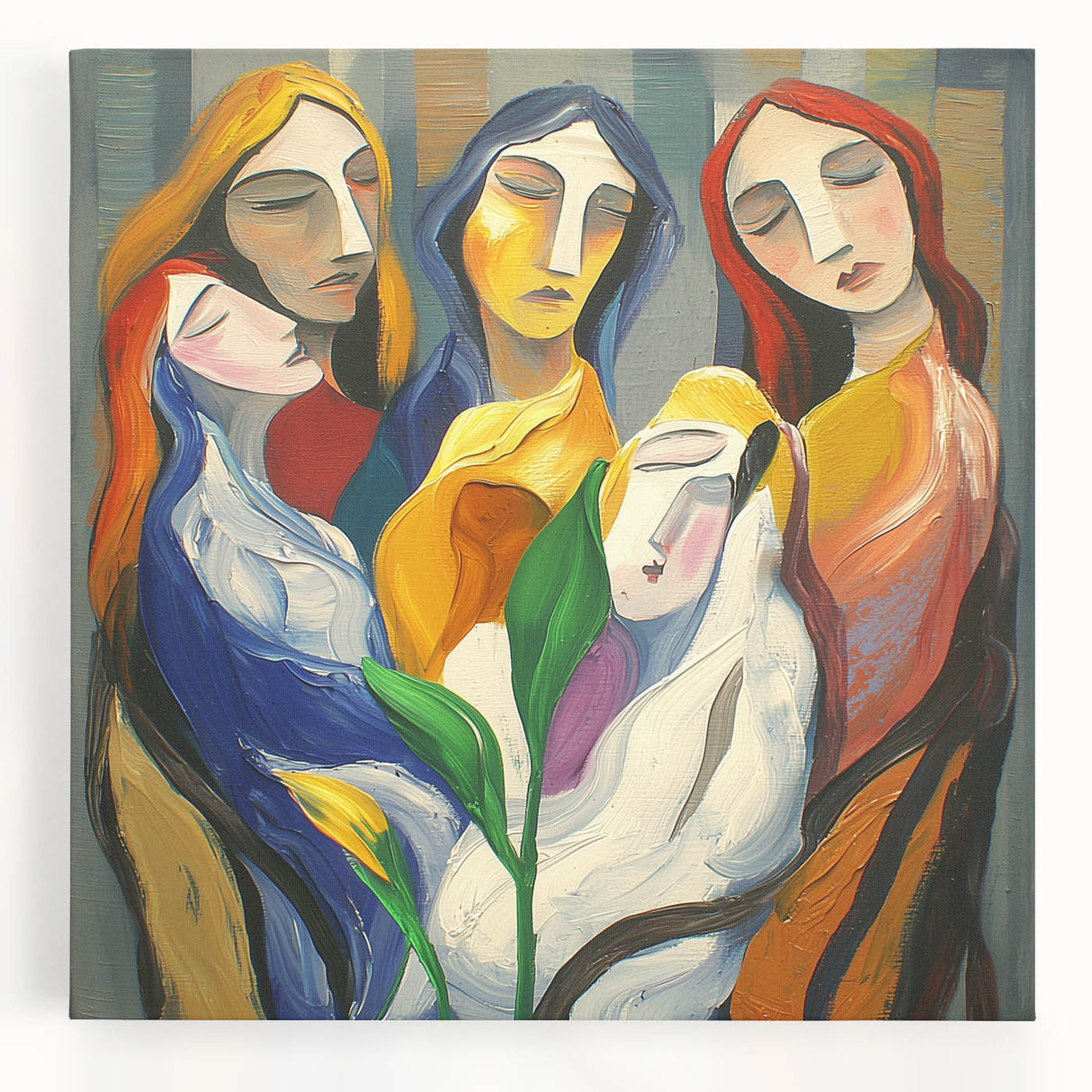 Modern Abstract Living Room Wall Art – Large Canvas & Framed Art
