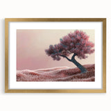 Abstract floral wall art design framed in a gold mat, showcasing vibrant colors and intricate details, perfect for enhancing modern home decor aesthetics.