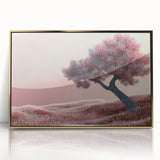 Framed acrylic artwork featuring an abstract floral design in vibrant colors with a gold frame, perfect for modern home decor. Ideal for adding a touch of elegance and sophistication to any room.