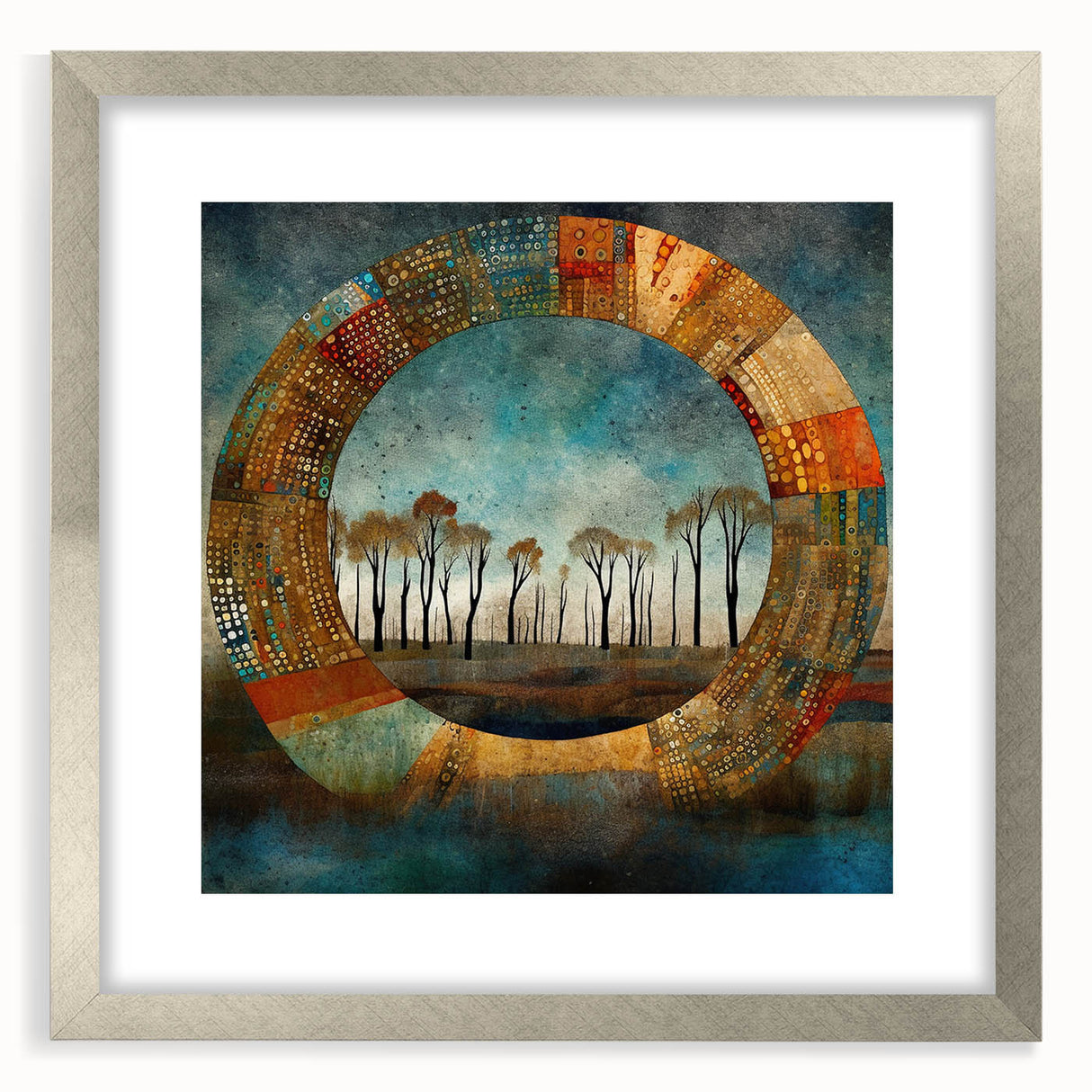 Abstract Landscape Living Room Wall Art – Large Canvas & Framed Print