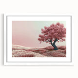 Abstract floral wall art frame featuring vibrant colors and intricate designs, set against a white mat background, perfect for enhancing modern home decor.